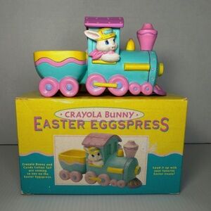 Vintage 1993 Hallmark Binney & Smith Crayola Bunny Easter Eggspress NEW IN BOX